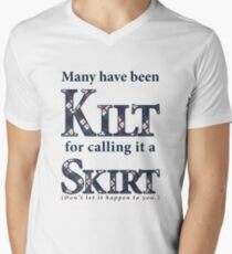 Many Have Been Kilt Men's V-Neck T-Shirt