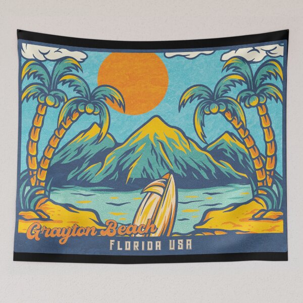 Item preview, Grayton Beach Palm Mountains designed and sold by LanikaiBeach.