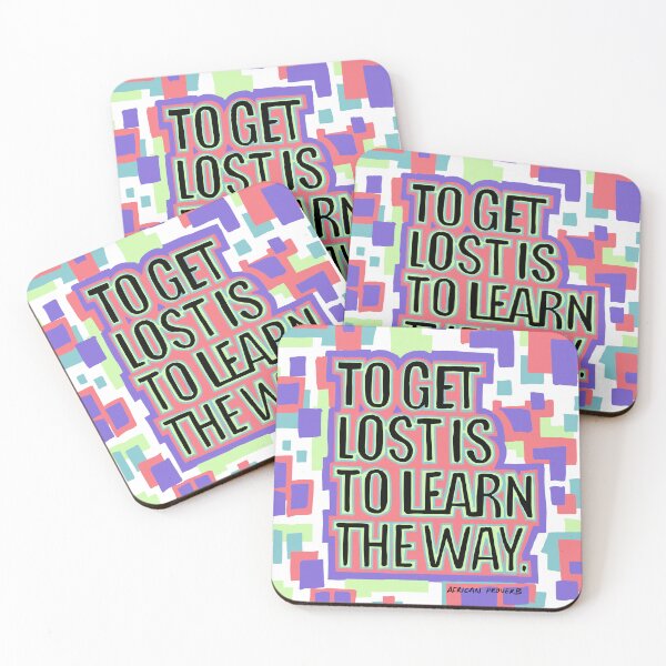 Item preview, African proverb | Hand drawn, To get lost is to learn the way quote. designed and sold by Giovanni-c.