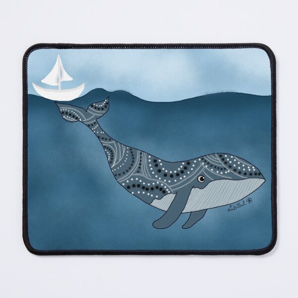 Item preview, Whale and her white boat designed and sold by Lubilul-.