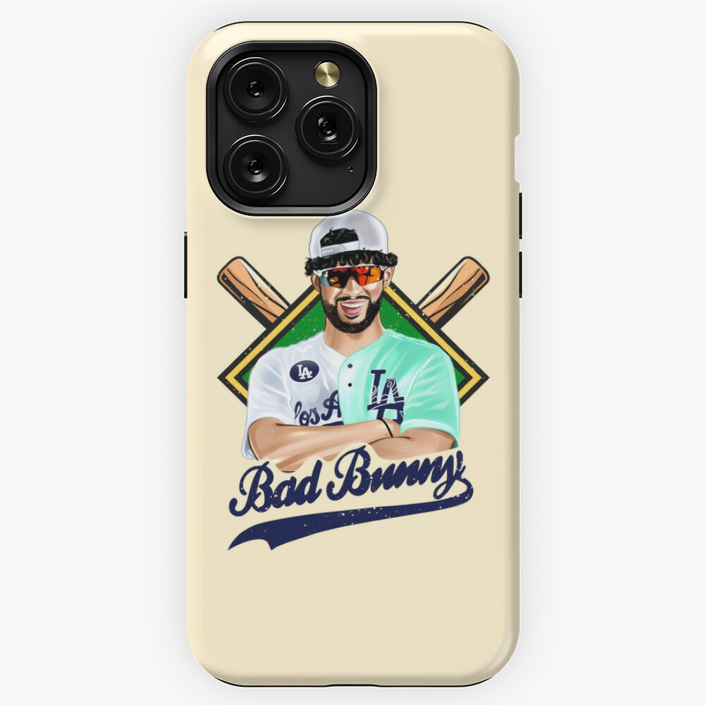 Bad Bunny in Los Angeles Baseball Jersey Sticker for Sale by OmoYolo