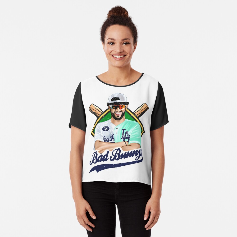 Bad Bunny in Los Angeles Baseball Jersey Poster for Sale by