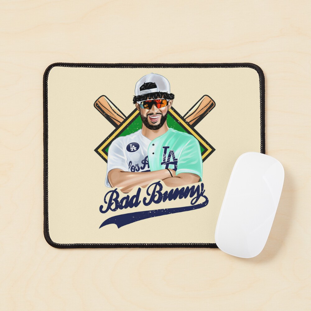 Bad Bunny in Los Angeles Baseball Jersey Poster for Sale by