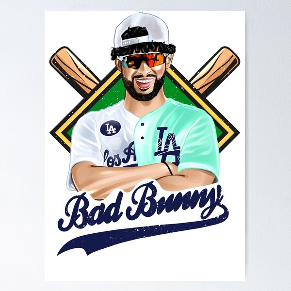 Los Angeles selling Dodgers Bad Bunny jersey medium