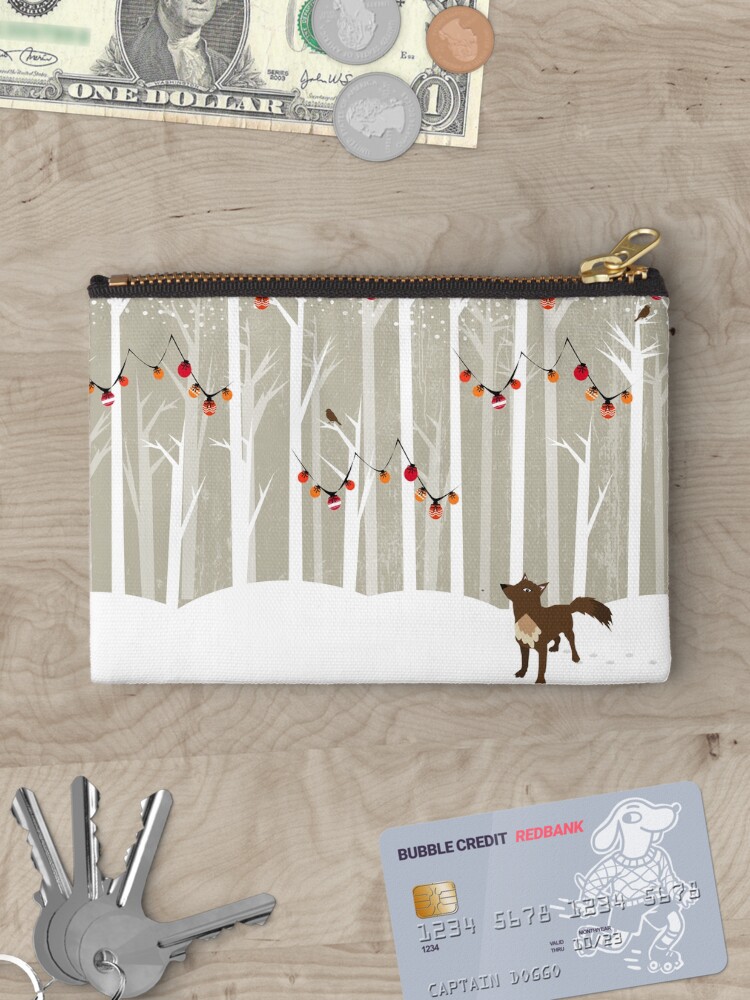 Thumbnail 3 of 4, Zipper Pouch, December designed and sold by Kakel.