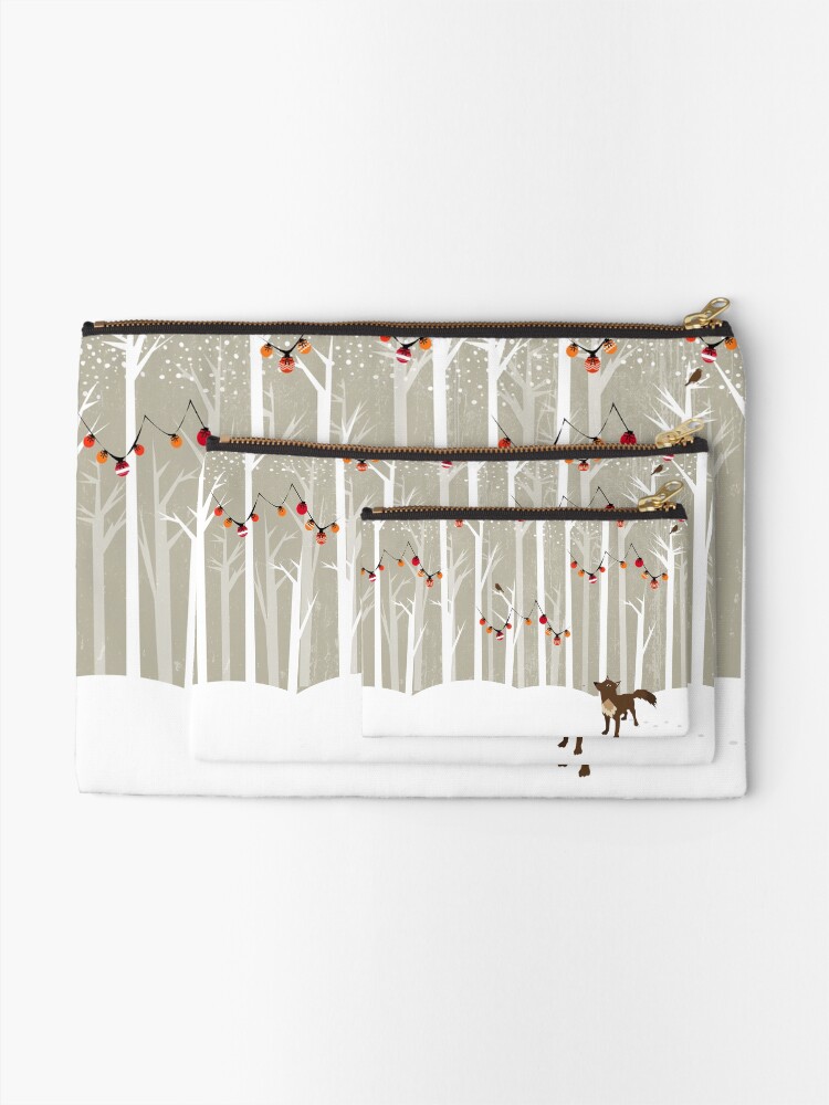 Thumbnail 2 of 4, Zipper Pouch, December designed and sold by Kakel.