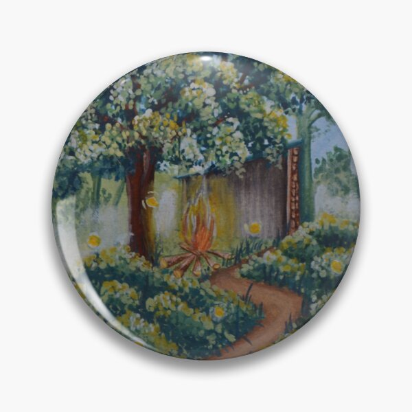 Item preview, The oak hut no. 1 - Secret garden - Gouache painting designed and sold by WanderingGraha.