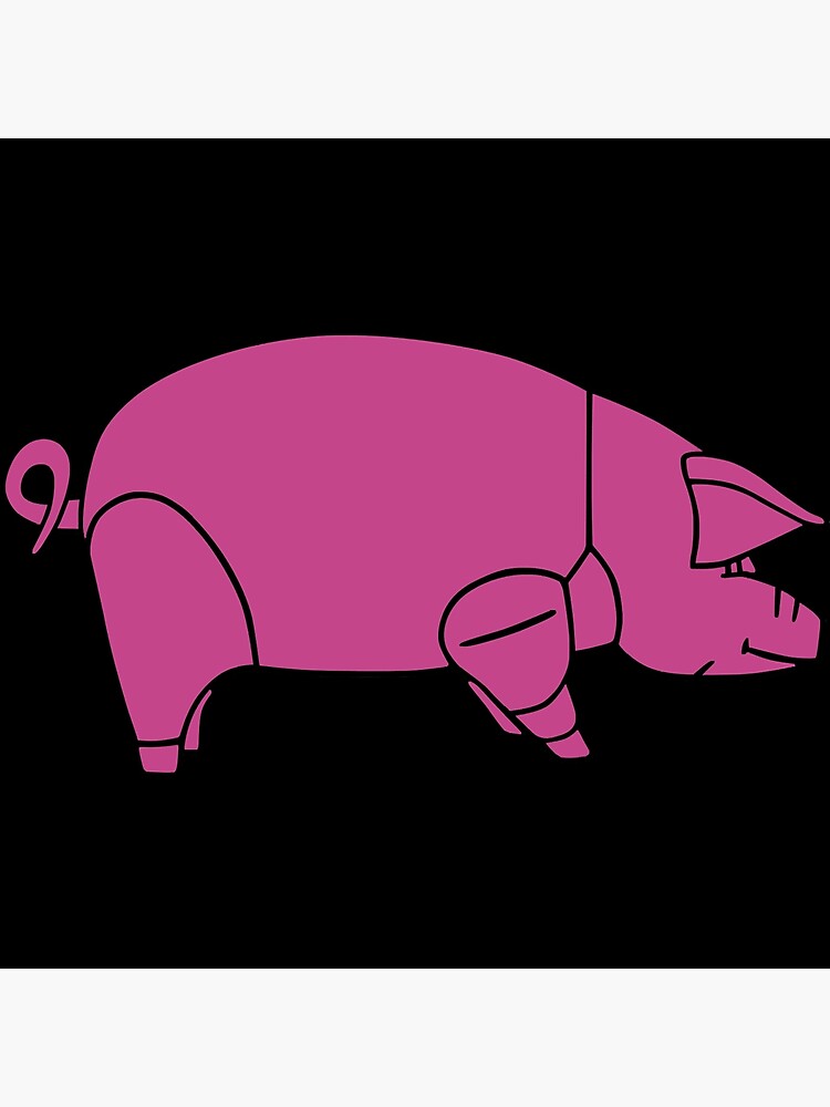 "Pink-Floyd-Animals-Pig-(traditional-colour)" Poster for Sale by hsihhg