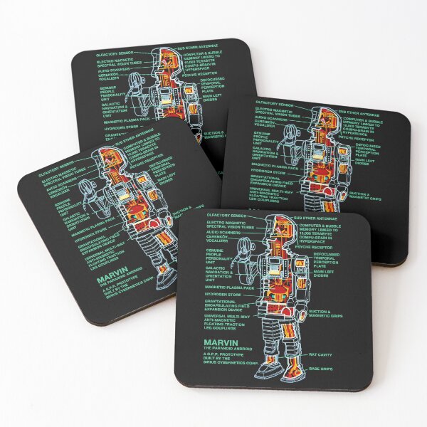 Item preview, Marvin Paranoid Android Diagram Cross Section designed and sold by iconikit.