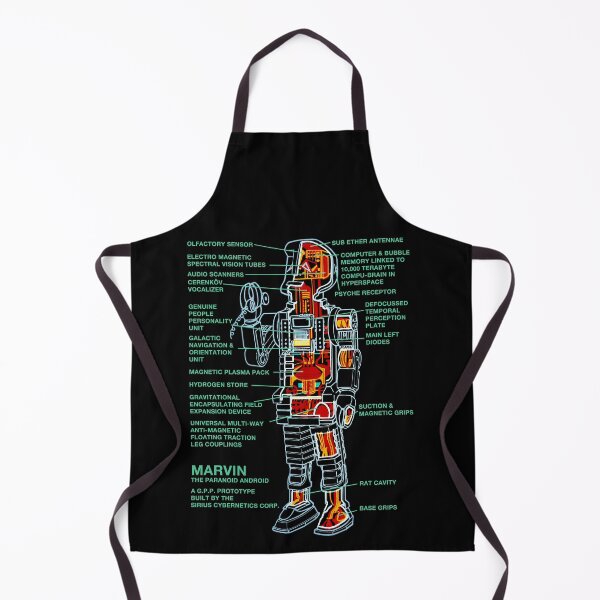 Item preview, Marvin Paranoid Android Diagram Cross Section designed and sold by iconikit.
