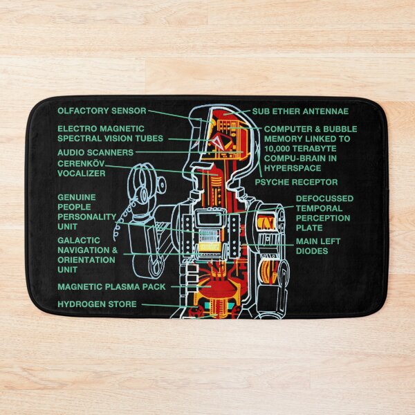 Item preview, Marvin Paranoid Android Diagram Cross Section designed and sold by iconikit.