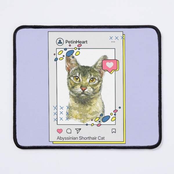 Item preview, Abyssinian Shorthair Cat Breed Watercolor Item-2 By PetinHeart designed and sold by PetinHeart.
