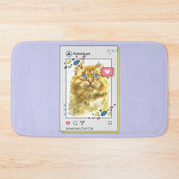 Item preview, American Curl Cat Breed Watercolor Item-3 By PetinHeart designed and sold by PetinHeart.