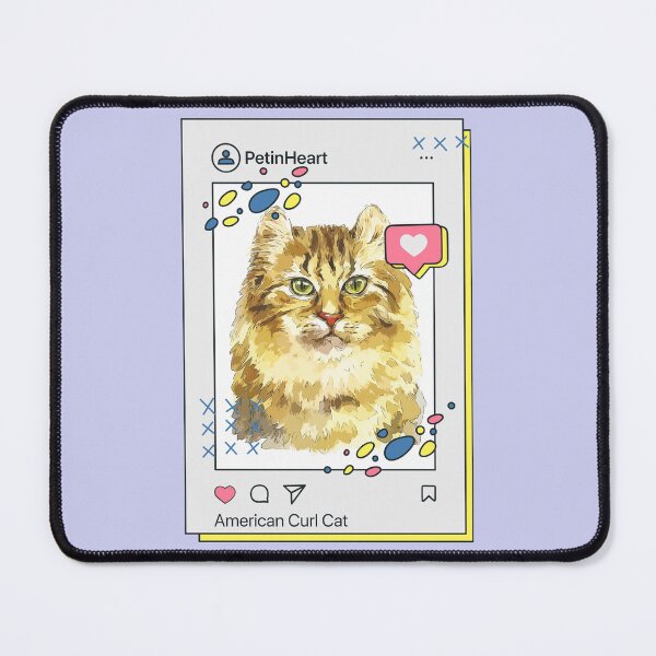 Item preview, American Curl Cat Breed Watercolor Item-4 By PetinHeart designed and sold by PetinHeart.