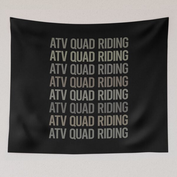 Artikelvorschau, Graues Text Art ATV Quad Riding entworfen und verkauft von TarynBrown3126.