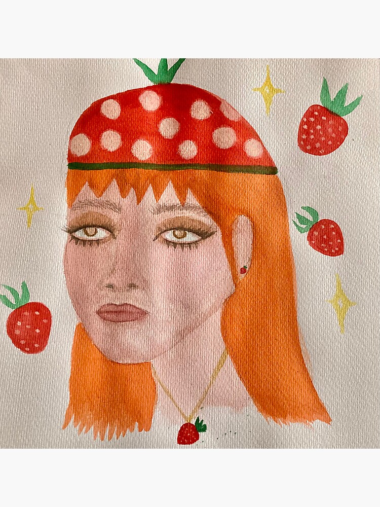 "Strawberry Girl" Poster for Sale by SonitoPaints Redbubble