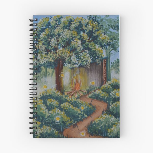 Item preview, The oak hut no. 1 - Secret garden - Gouache painting designed and sold by WanderingGraha.