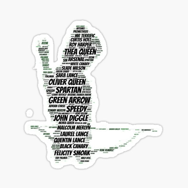 Pfeil Wort Kunst Sticker