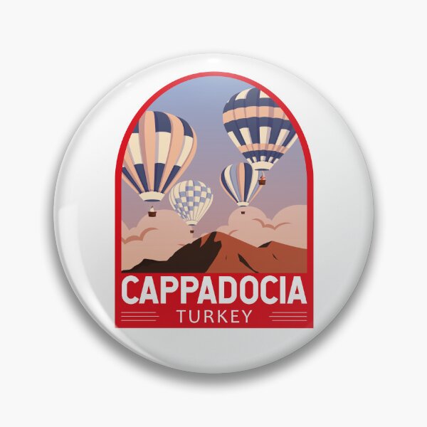 Item preview, Cappadocia Turkey Retro Emblem designed and sold by KrisSidDesigns.