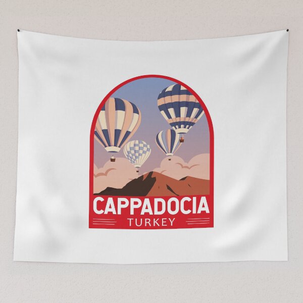 Item preview, Cappadocia Turkey Retro Emblem designed and sold by KrisSidDesigns.