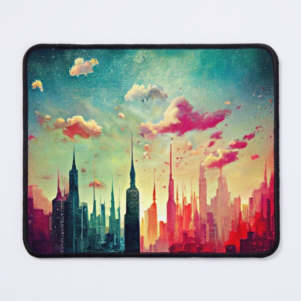 Item preview, Colorful cloudy modern city designed and sold by YCChuang.