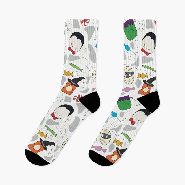 Item preview, Multi-faced Halloween pattern designed and sold by StuckandBlue.