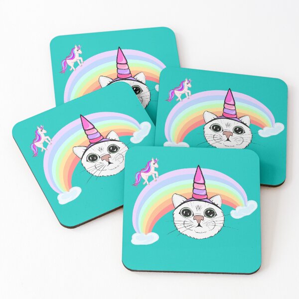 Item preview, cat and unicorn designed and sold by Mikolasha.