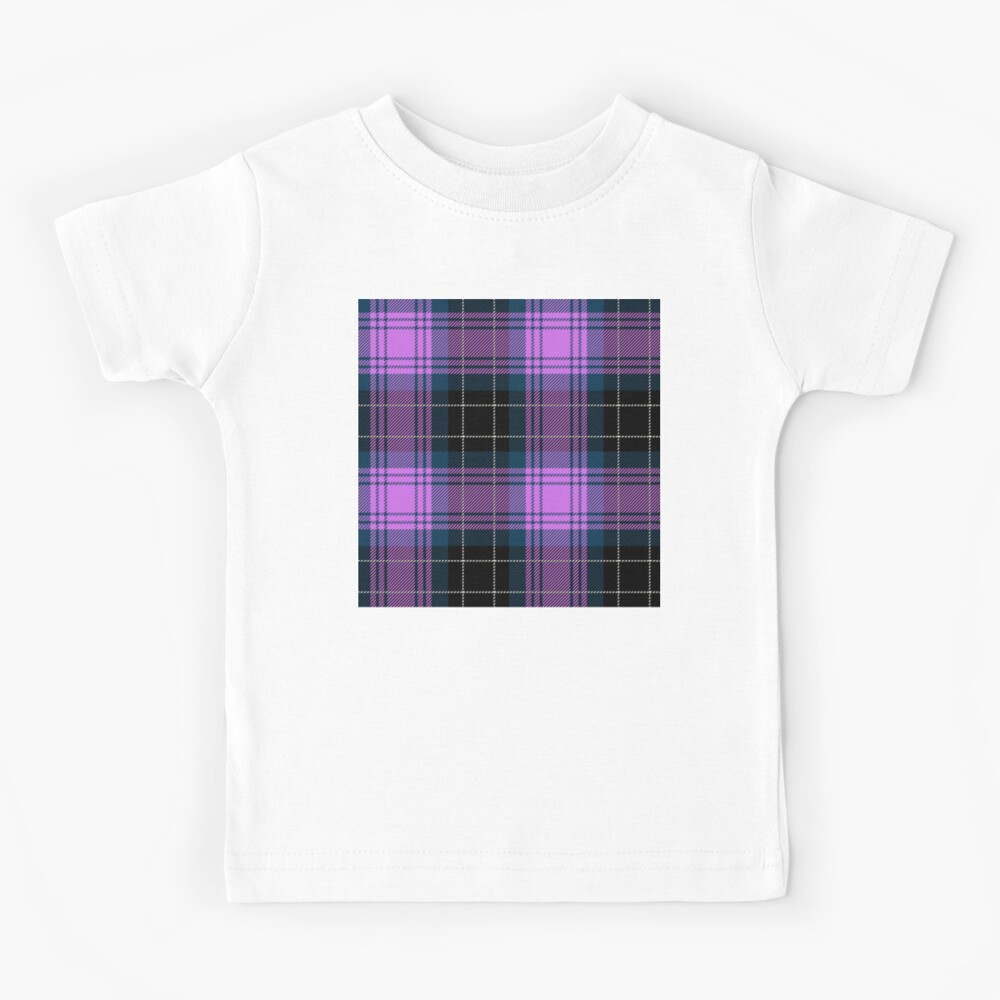 Purple and Black Scottish Clan Plaid Tartan | Check | Checked