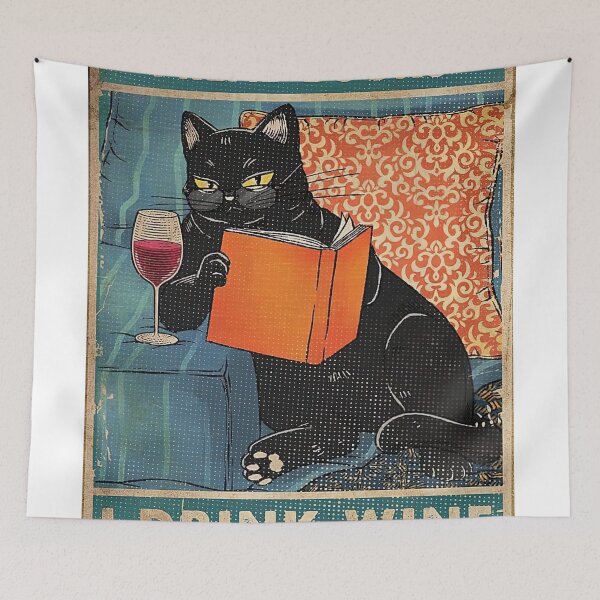Item preview, That's What I Do Read Books Drink Wine Know Things Black Cat designed and sold by WAEchterk162.