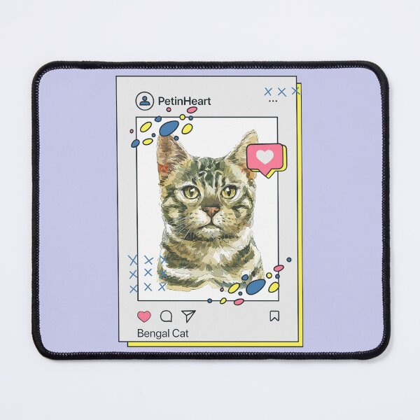 Item preview, Bengal Cat Breed Watercolor Item-8 By PetinHeart designed and sold by PetinHeart.