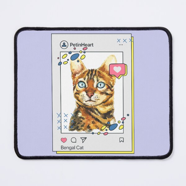 Item preview, Bengal Cat Breed Watercolor Item-9 By PetinHeart designed and sold by PetinHeart.