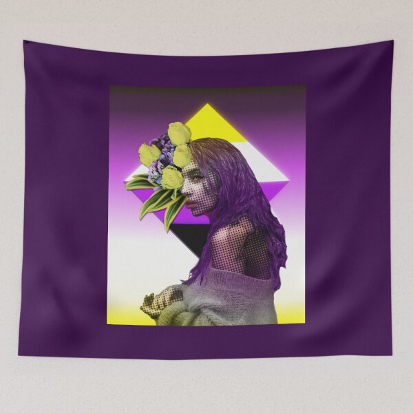 Item preview, Non-binary pride pop-art designed and sold by Melindrea.