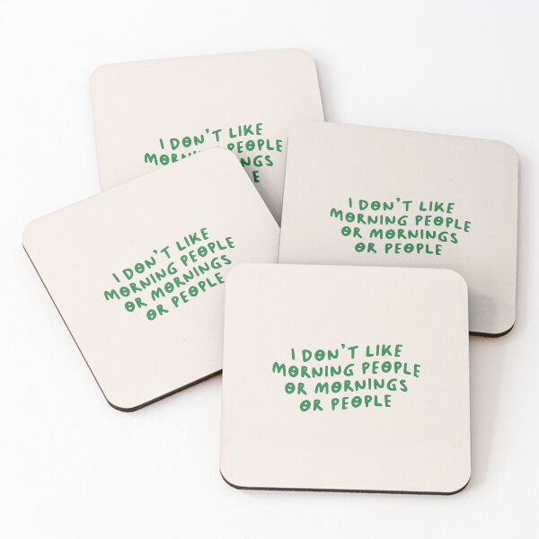 Item preview, I Don't Like Morning People or Mornings or People, Funny Saying designed and sold by Artestygraphic.