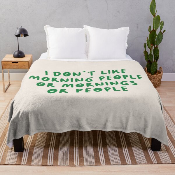 Item preview, I Don't Like Morning People or Mornings or People, Funny Saying designed and sold by Artestygraphic.