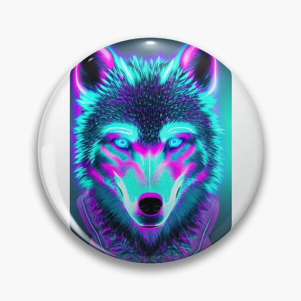 Item preview, Neon Cotton Candy Wolf designed and sold by Jrw-Design.