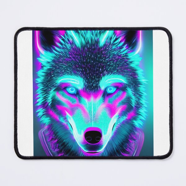 Item preview, Neon Cotton Candy Wolf designed and sold by Jrw-Design.