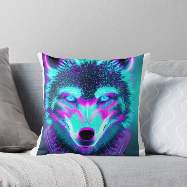 Item preview, Neon Cotton Candy Wolf designed and sold by Jrw-Design.
