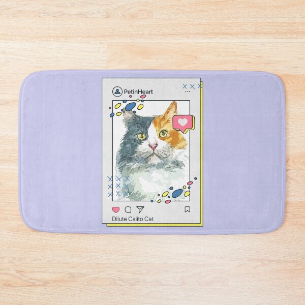 Item preview, Dilute Calito (Tortoiseshell) Cat Breed Watercolor Item-14 By PetinHeart designed and sold by PetinHeart.