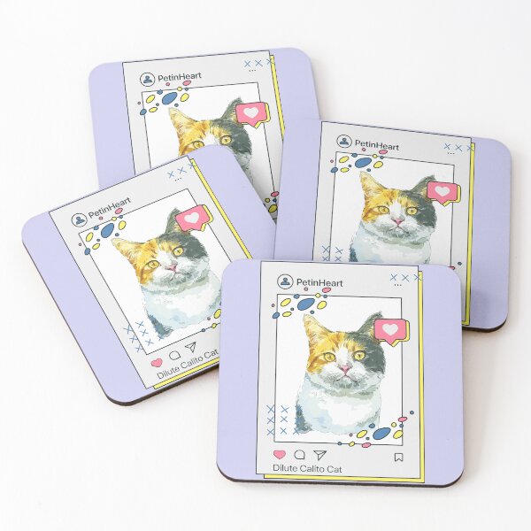 Item preview, Dilute Calito (Tortoiseshell) Cat Breed Watercolor Item-15 By PetinHeart designed and sold by PetinHeart.