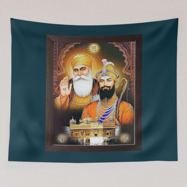 Item preview, Guru Nanak Dev Ji  Guru Gobind Singh ji  dhan guru nanak  baba ji  waheguru   designed and sold by KreedStoreone.