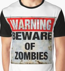 Beware of Zombies Graphic T-Shirt