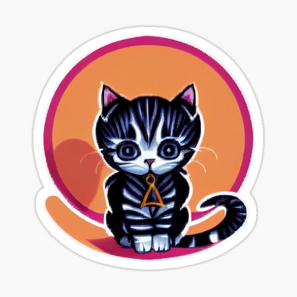 Cat Wearing Pants Stickers for Sale