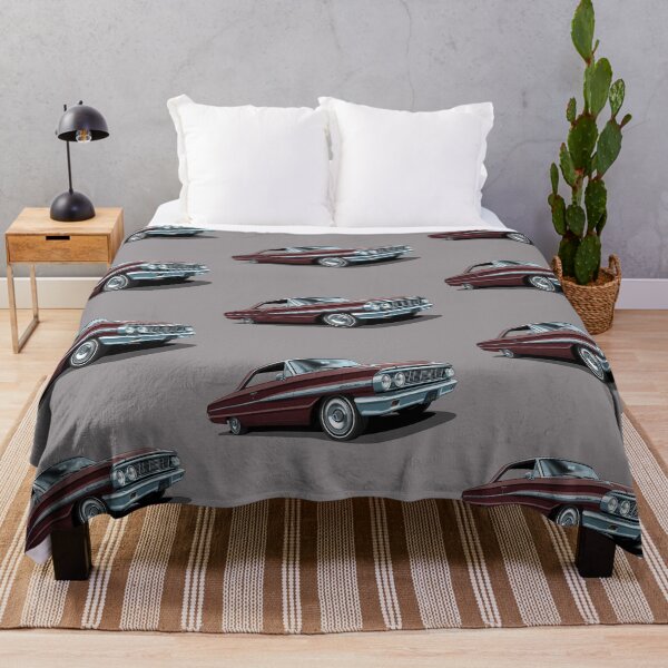 Item preview, 1964 Ford Galaxie 500 in vintage burgundy designed and sold by candc-retro.