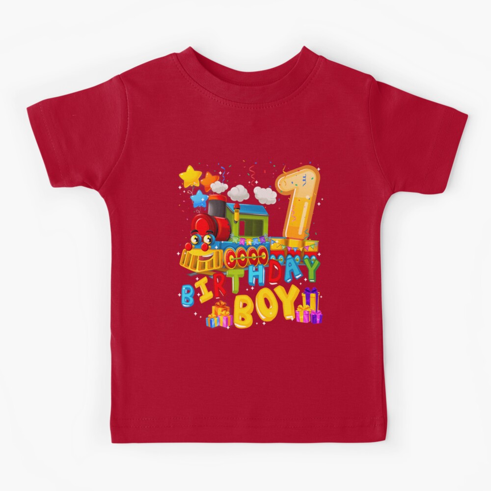 Cute Train Birthday Boy Year Old Kids 1st Birthday Train