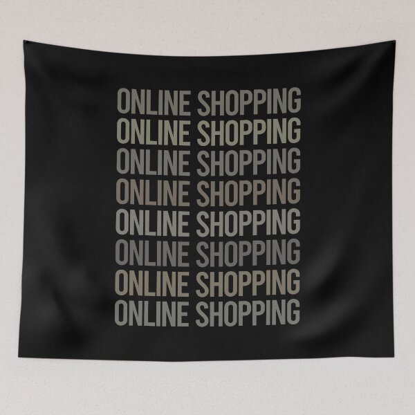 Item preview, Gray Text Art Online Shopping Shopper designed and sold by TarynBrown3126.