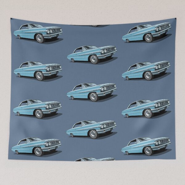 Item preview, 1964 Ford Galaxie 500 in skylight blue designed and sold by candc-retro.