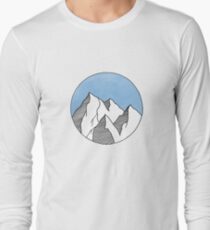 Blue Mountain Circle Long Sleeve T-Shirt