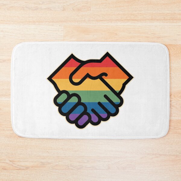 Item preview, Hands are shaking hands - Pride design for Gay Rights LGBTQ designed and sold by portokalis.