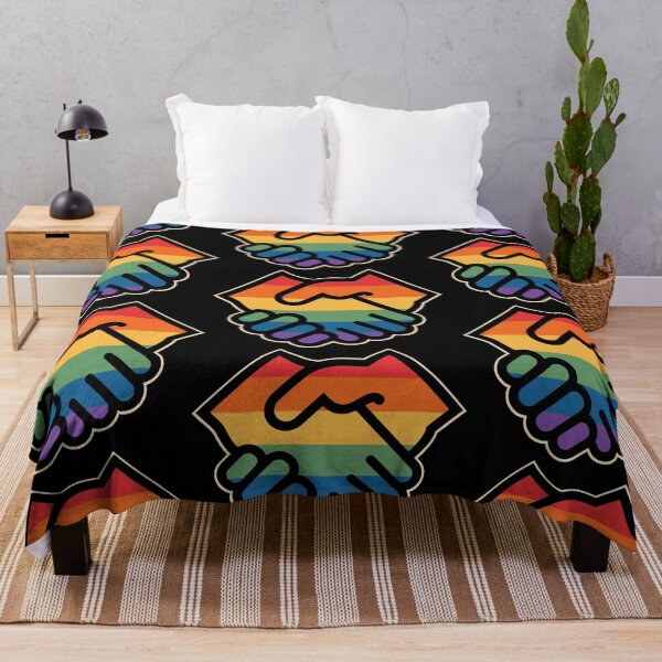 Item preview, Hands are shaking hands - Pride design for Gay Rights LGBTQ designed and sold by portokalis.