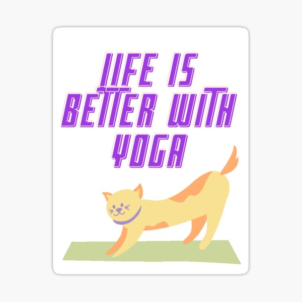 yoga stickers Sticker for Sale by MYWMC